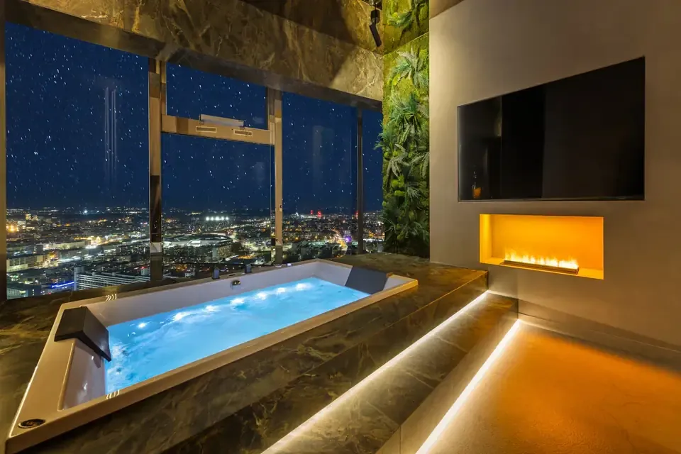 Apartament Madera: zieleń i drewno, jacuzzi